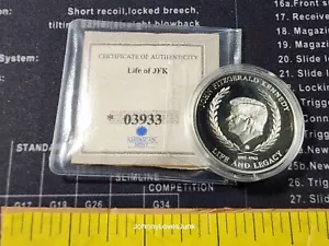 Life Of John F. Kennedy Commemorative Coin Inauguration Speech 1961 New - Picture 1 of 3