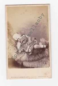Victorian CDV Sleeping Girl Baby Possible Postmortem Death ? A Harman Peckham - Picture 1 of 3