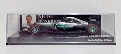 Modell Auto 1:43 MINICHAMPS F1 Mercedes W07 Nico Rosberg Winner Japan Gp 2016 - Bild 1 von 4