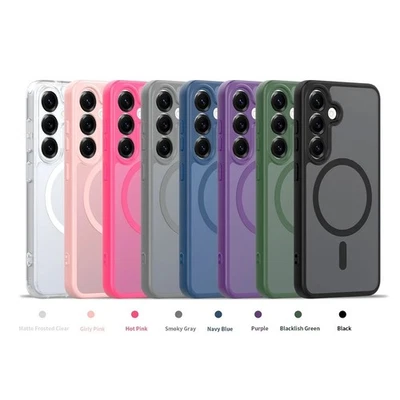 Funda a prueba de golpes MagSafe pantalla para Samsung Galaxy S25 Ultra S24 S23 S22 Fe Foto 1 de 4