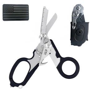 6-in-1 Foldable Trauma Shears - Tactical Medical Scissors with Clip, Seatbelt... - Picture 1 of 7
