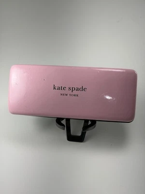 Estuche rígido para gafas Kate Spade, rosa y verde cazador Foto 1 de 4
