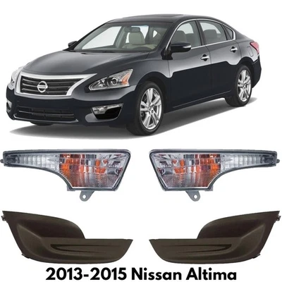 Turn Signal light Pair Set & FogLight Cover Pair Set For 2013-2015 Nissan Altima - Изображение 1 из 4