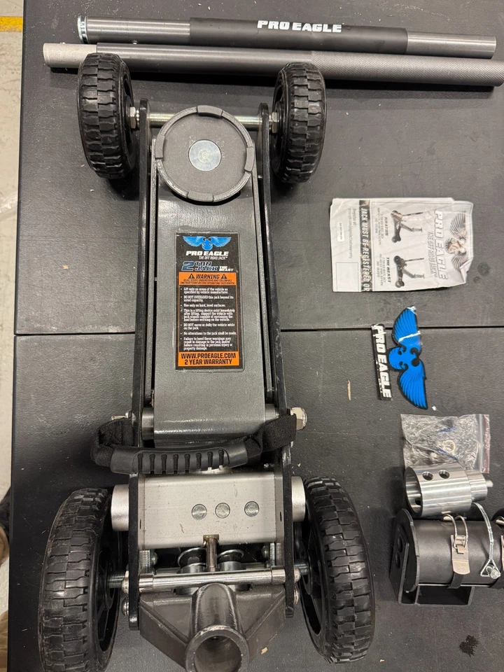 Pro Eagle 2 Ton Big Wheel Off Road High Clearance Jack - Beast ORJ2B4X Foto 1 de 4