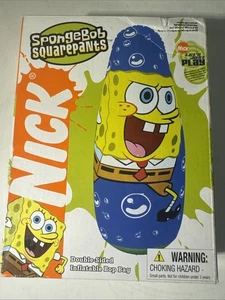 Nickelodeon SpongeBob SquarePants & Patrick 2006 Double Sided Inflatable Bop Bag - Picture 1 of 9