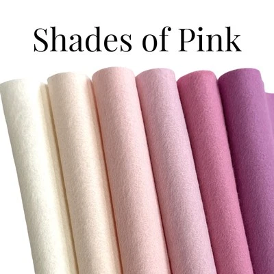 Shades of Pink No. 2 - 100% Pure Wool Felt Bundle - Sydney  Seller - Image 1 of 4