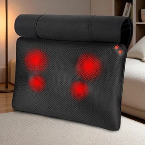 Shiatsu Back Massager Back and Neck Heated Massage Pillow Pain Relief Health - Picture 1 of 7