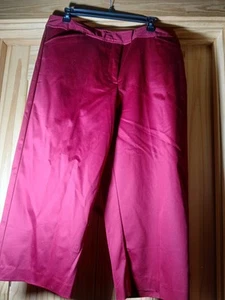 East 5th Secretly Slender Red Wide Leg Capris New Sz. 16 - Bild 1 von 8