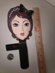 Jacki Design Collection Jewelry Display Hair Brush Black Bow Face Make Up Figure - Picture 1 of 6