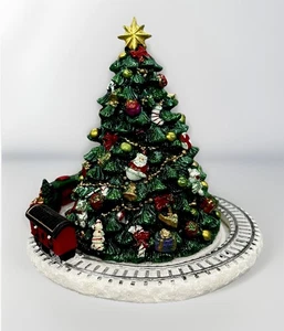 Animated Musical Green Christmas Tree with Train 6.25 Inch - Picture 1 of 5