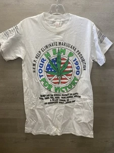 RARE VTG HEMP TOUR HIGH TIMES MARIJUANA LEGALIZATION ANTI-PROHIBITION T SHIRT SM - Picture 1 of 11