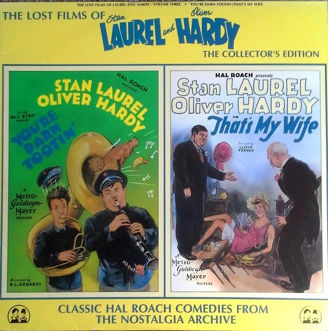 LAUREL AND HARDY - LOST FILMS OF - NOSTALGIA ARCHIVE - ONE SIDED LASER DISC  Foto 1 de 1