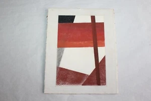 Pastellzeichnung, abstrakt, 20,3 cm x 13,5 cm - Bild 1 von 4