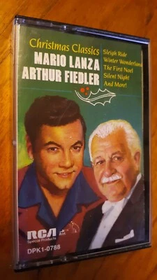 Christmas Classics Mario Lanza/Arthur Fiedler by RCA Records 1987 Cassette Tape Foto 1 de 2