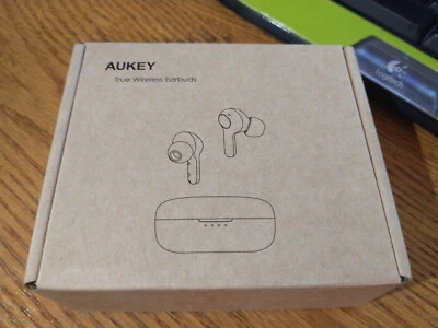 AUKEY EP-T25 Earbuds, 25-hour playtime, waterproof (READ DESCRIPTION - Image 1 of 3