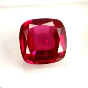 Untreated 4.05 Ct Natural Mozambique Red Ruby Cushion Gemstone GIE Certified 14 - Picture 1 of 7