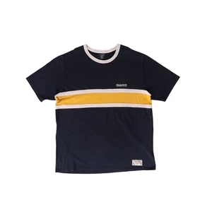 Vintage 90s Polo Jeans Cotton Made in USA Rugby Stripe Men's T-Shirt XL Baggy - Picture 1 of 6