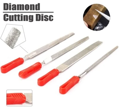 6" 8" 10" Diamond Needle Files For Metal Glass Wood Carving Craft Hand Tools 1PC - Image 1 of 4