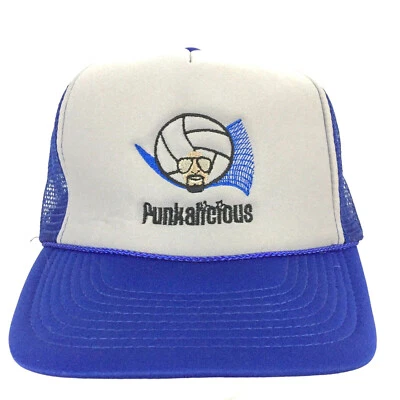 Vtg Punk alicious Cap Volleyball Logo Foam Mesh Snap Back Trucker Baseball Hat - Image 1 of 4