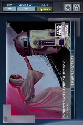 Star Wars Card Trader History Of R2-D2 Legendary 8- Signed Art Set & 12CC Award - Image 1 of 4