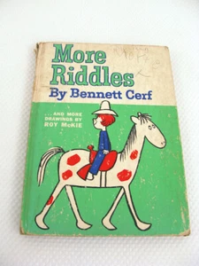 More Riddles Bennett Cerf Roy McKie 1961 HC Beginner Books Children - Picture 1 of 11