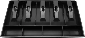 Cash Register Drawer Insert Tray with 5 Bill/4 Coin Compartments for Money Stora - Picture 1 of 12