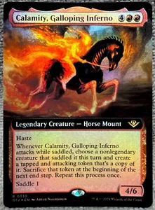 Calamity, Galloping Inferno 330 Foil (Extended Art) Outlaws of Thunder Junction  - Picture 1 of 2