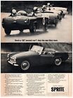 1964 Austin Healey Print Ad, Sprite Sports Car 2G Second Car One They Race
