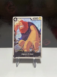 One Piece Jaguar.D.Saul OP02-109 Paramount War Pre-Release Karte Vorabversion NM - Picture 1 of 2