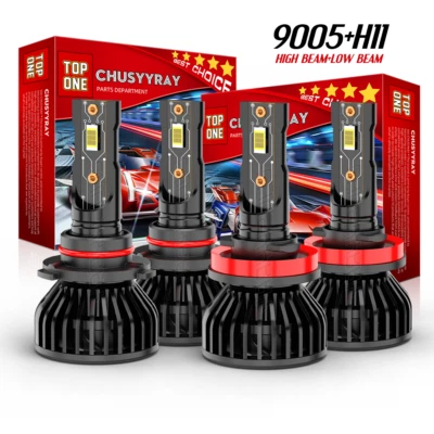 Combo de faros LED blancos fríos para Toyota Sienna Van 2011-2020 Foto 1 de 4