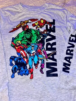 Marvel Superhero Graphic T-Shirt Sz youth XL (boys 14-16) Comics Excellent Cond. - Image 1 of 4