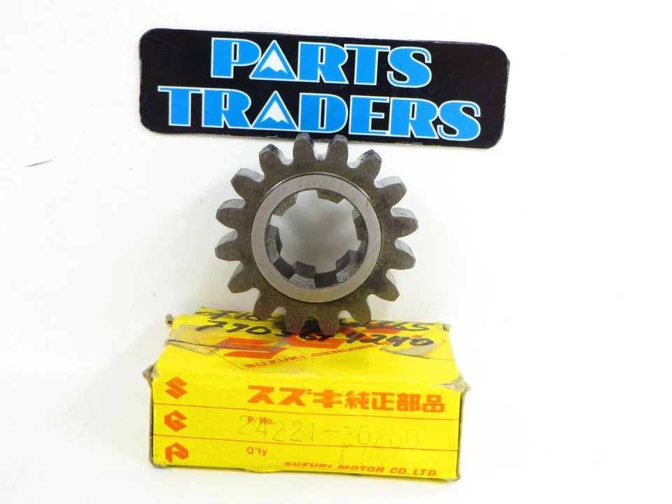 Árbol principal de transmisión genuino Suzuki segunda marcha 1972 1973 1974 1975 TM250 NUEVO DE STOCK  Foto 1 de 1