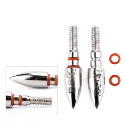 12Pcs Archery Field Points 100 Grain Target Hunting Practice Arrow Tip 5/16 inch - Image 1 of 4