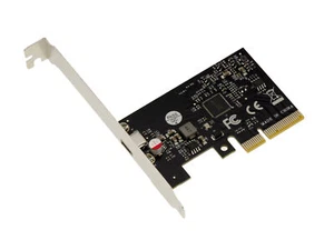 PCIe x4 - 1 port USB 3.2 Gen 2x2 20G type C CHIPSET ASM3242, High et Low profile - Photo 1/3