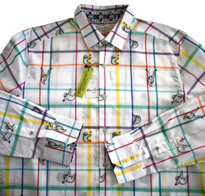 $198 New ROBERT GRAHAM RG1025 MONKEY WORLD CLASSIC FIT Sport Dress Shirt XL - Image 1 of 4