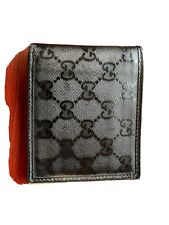 Gucci Signature Web Bi-fold Leather Wallet - Black