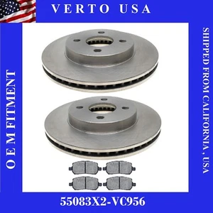 Front Brake Rotors Ceramic Pads For Chevy Cobalt Saturn Ion Pontiac G5 4 Lug   - Bild 1 von 3