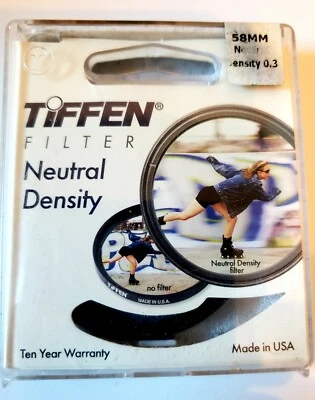 58mm Screw-in Filter Tiffen ND 0.3 Neutral Density - Image 1 of 2