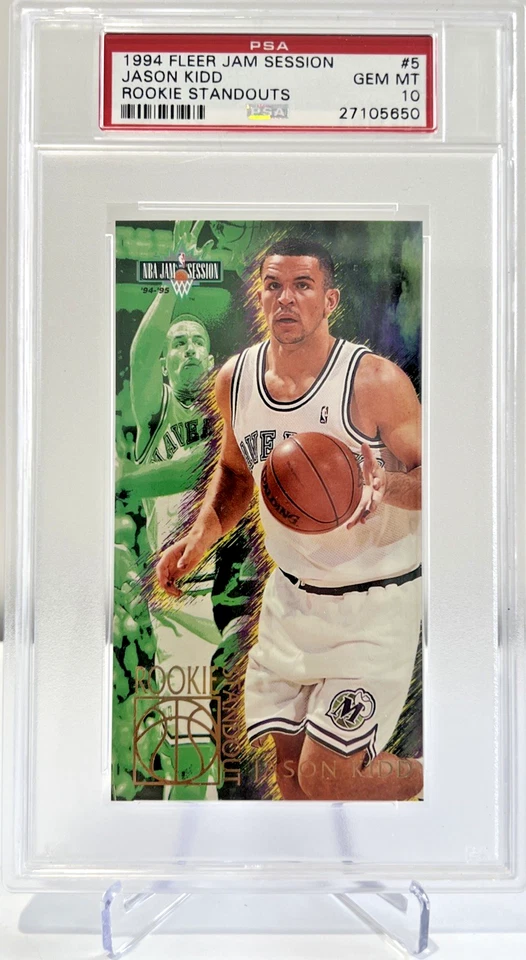 Jason Kidd RC 1994 FLEER JAM SESSION #5 ROOKIE STANDOUTS, POP 12 - Image 1 of 2