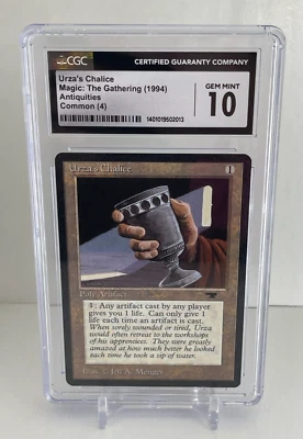 Urza's Chalice Antiquities Set Graded CGC 10 GEM MINT Legacy 1994 MTG Cards - Image 1 of 2