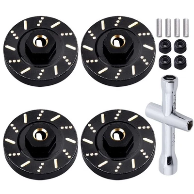 Brass Extended Wheel Spacers Wheel Weights 7mm Hex for Axial SCX24 1/24 RC Cr... - Image 1 of 4