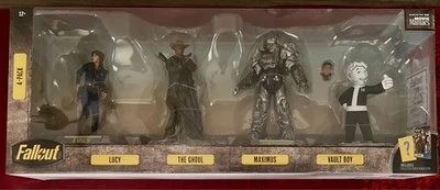🔥 McFarlane Movie Maniacs Fallout paquete de 4 Lucy Maximus Ghoul + Vault Boy nuevo en caja 💥 Foto 1 de 3