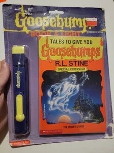 R.L. Stein Book & Light #1 Tales to Give You Goosebumps Vintage 1990s 1st Read - Picture 1 of 5