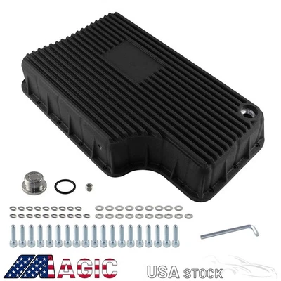 Heavy Duty 6R140 Transmission Deep Pan For Ford F250/F350 11-19 6.7L V8 Black - Image 1 of 4