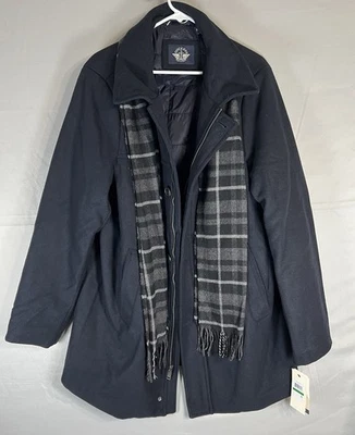 Men’s Dockers Coat With Scarf Size LT NWT  - Image 1 of 4