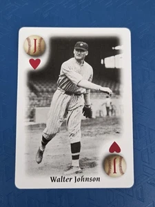 2000 U.S. Playing Card Co. All Century Team #J HEARTS Walter Johnson Card 9H - Picture 1 of 2