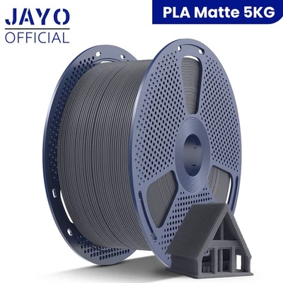 JAYO PLA Matte Gray 5KG Large Spool 3D Printer Filament 1.75mm Matte PLA Neatly - Image 1 of 4