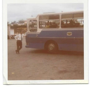 Vintage Vernacular Snapshot 1972 Bus Driver Montemor-O-Novo Portugal - Picture 1 of 2