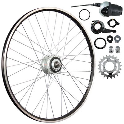Laufrad 28 Zoll Hinterrad Hohlkammer Shimano Nexus 8 Gang Nabenschaltung schwarz - Bild 1 von 4