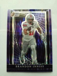 2024 Pro Set Metal Brandon Inniss Pulsar Purple #/4 Rookie Ohio State  - Picture 1 of 2